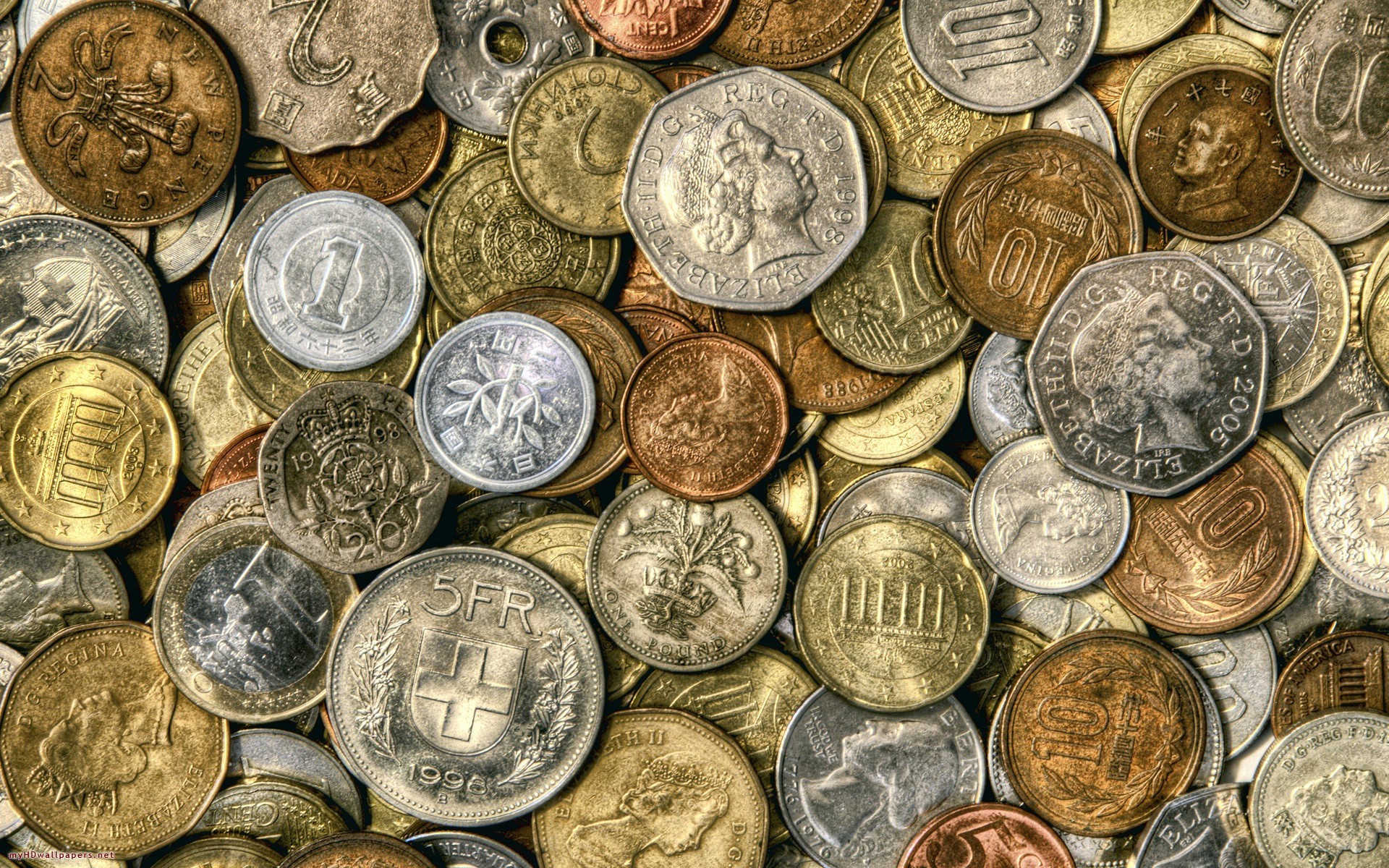 Coins Money Wallpaper | PixelsTalk.Net