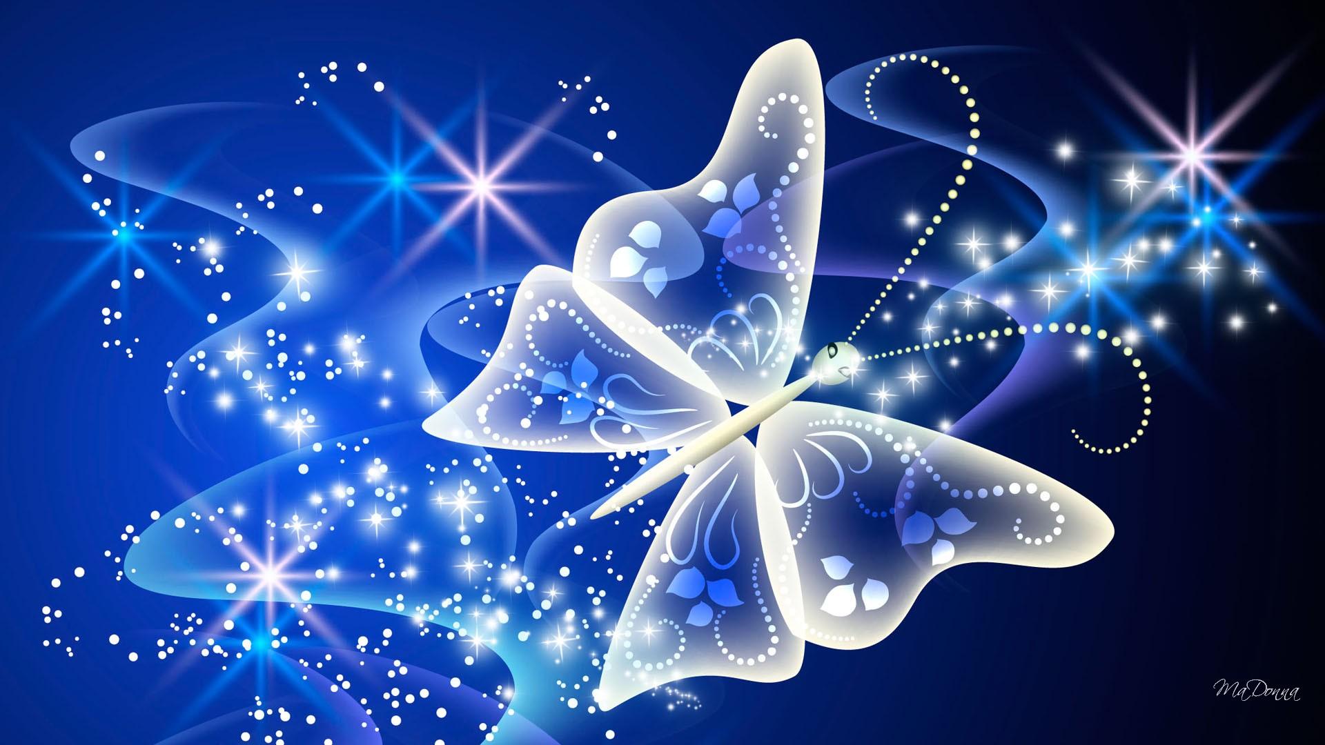 Blue Butterfly Wallpaper HD  Wallpapers, Backgrounds, Images, Art 