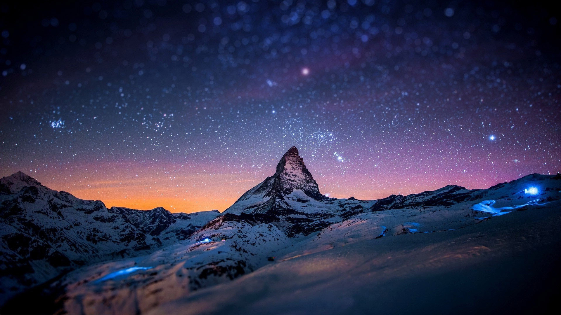 Night Mountain Wallpaper HD | PixelsTalk.Net