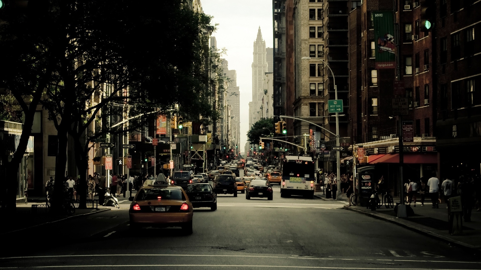 New York City Street HD Wallpaper