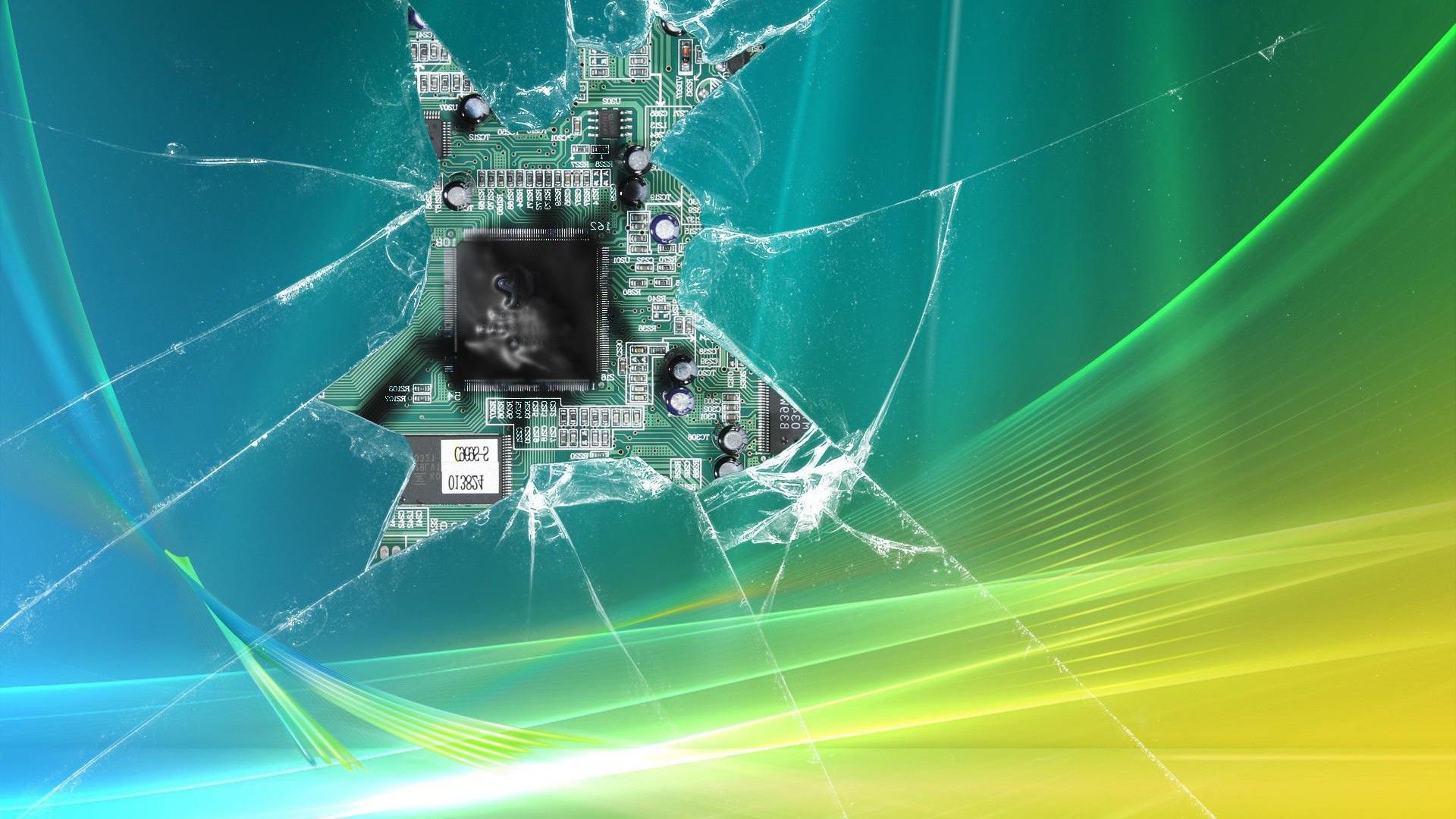 Broken screen wallpaper