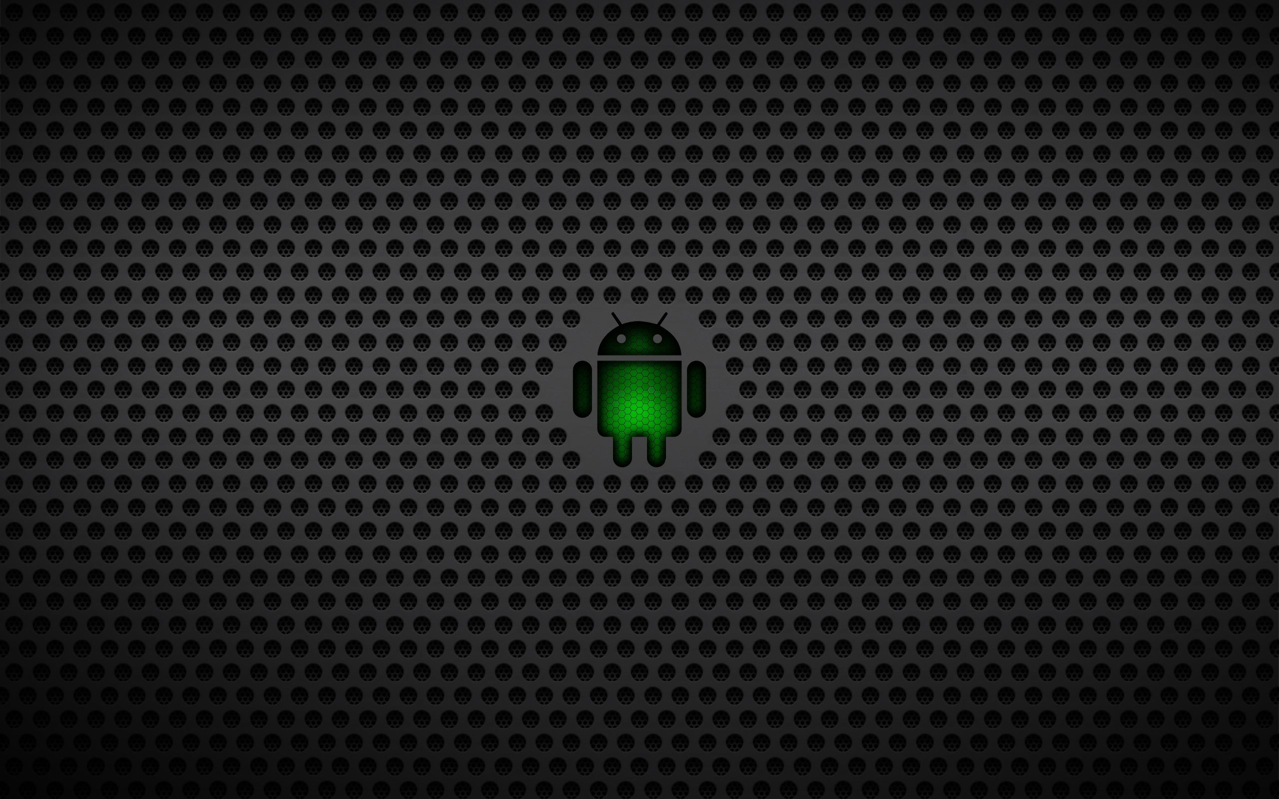 Black android background
