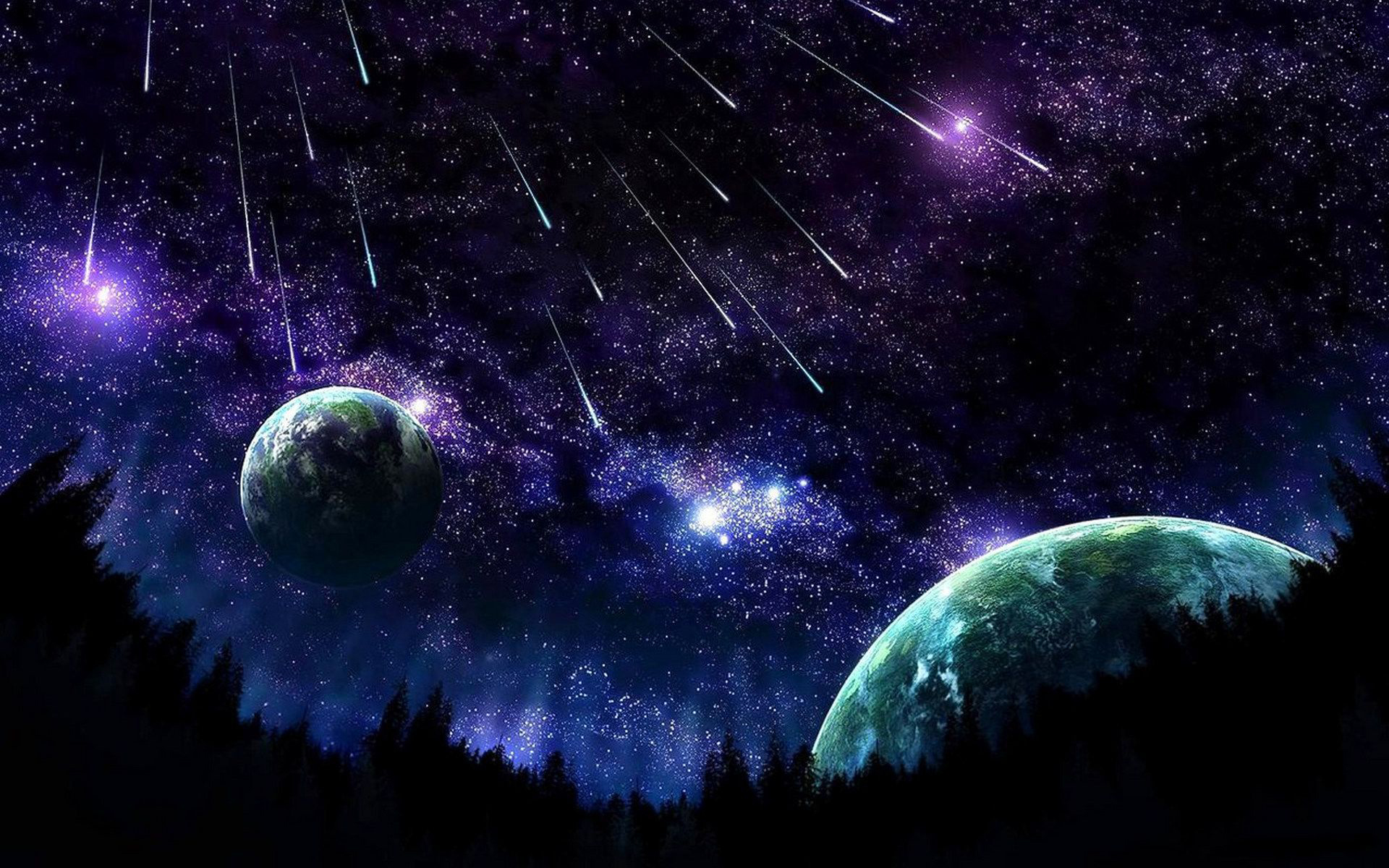 Desktop Night Sky Hd Wallpapers Pixelstalknet