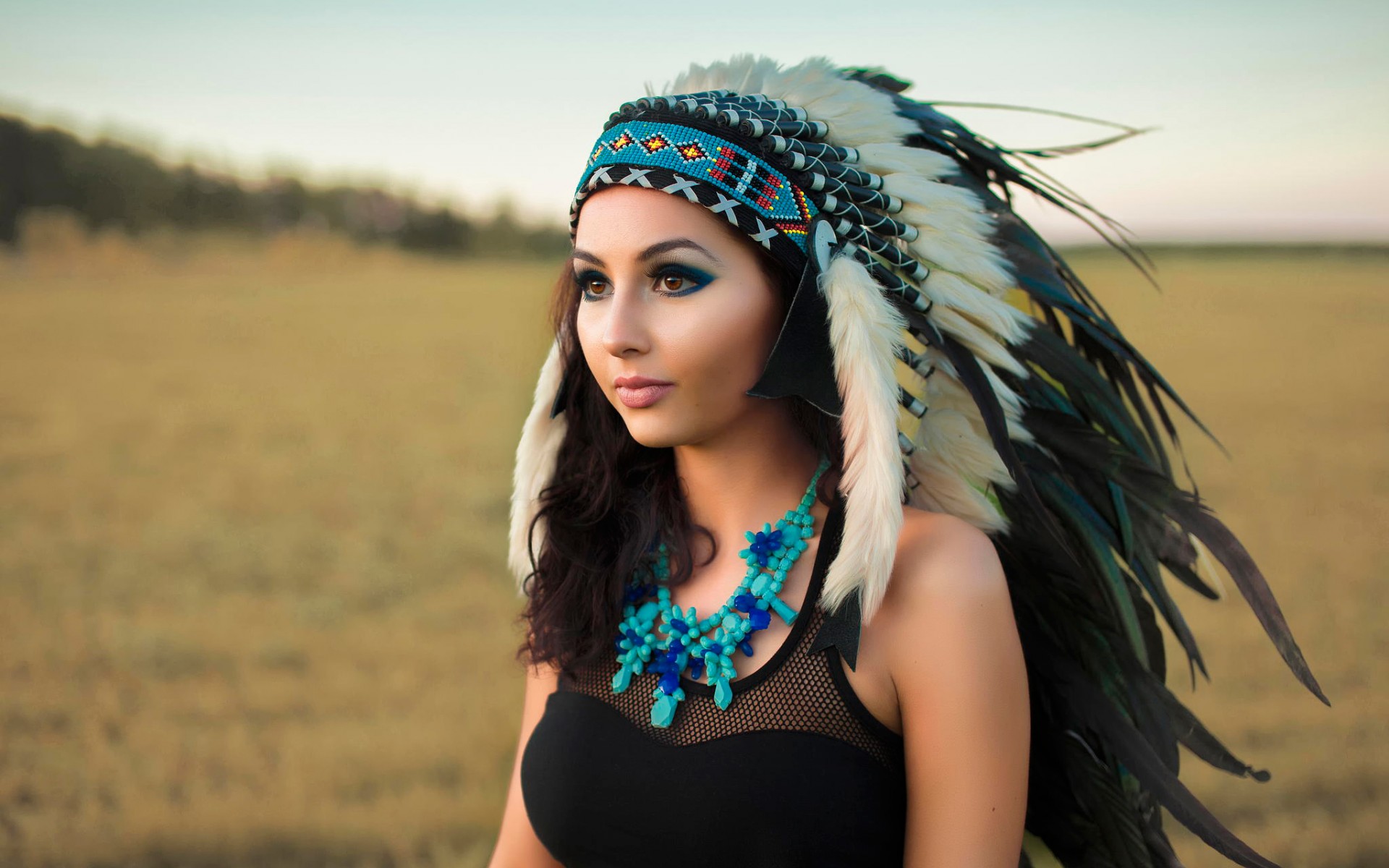 Native Americans, Monochrome, Headdress Wallpapers HD 