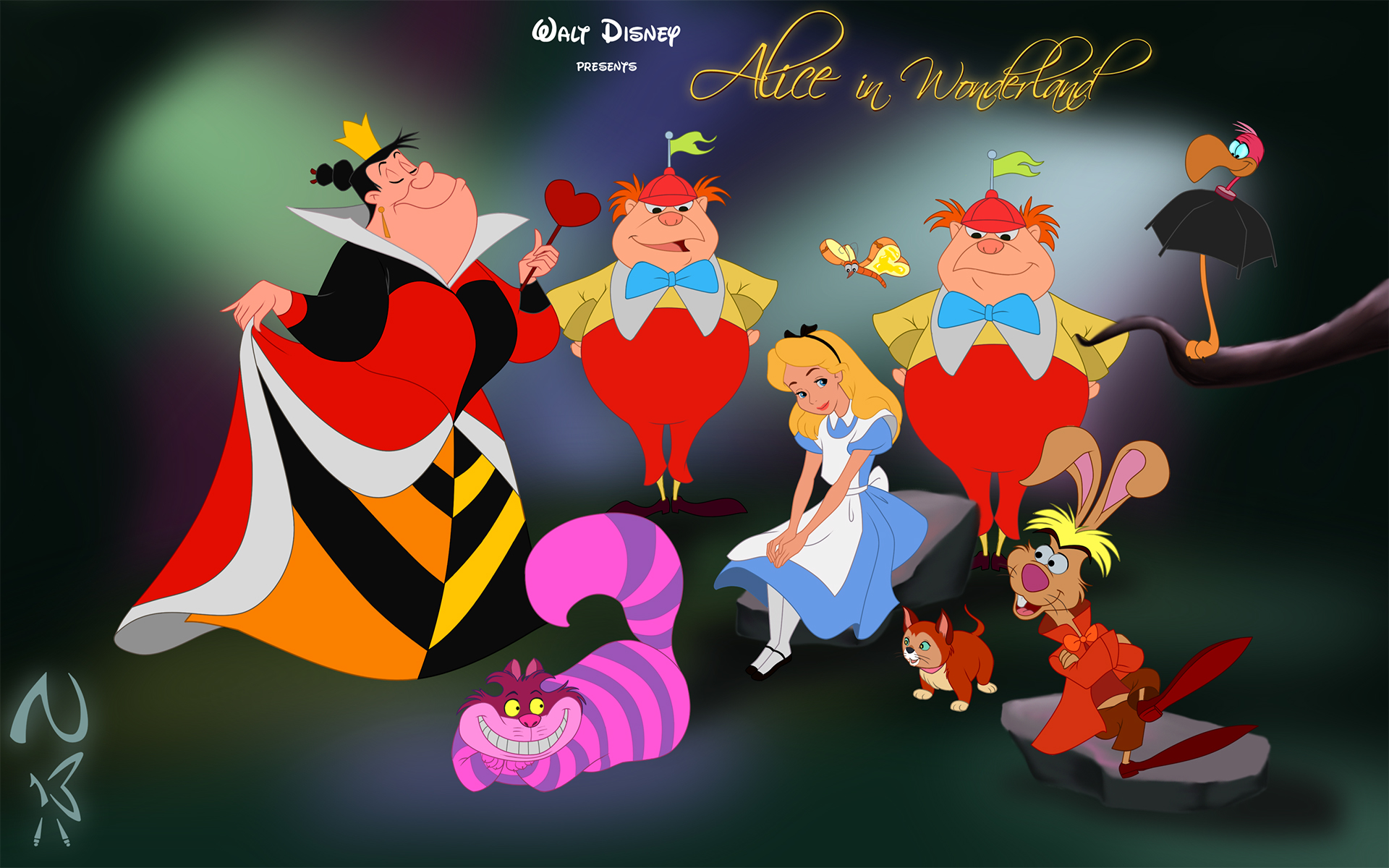 Download Free Alice in Wonderland Background | PixelsTalk.Net