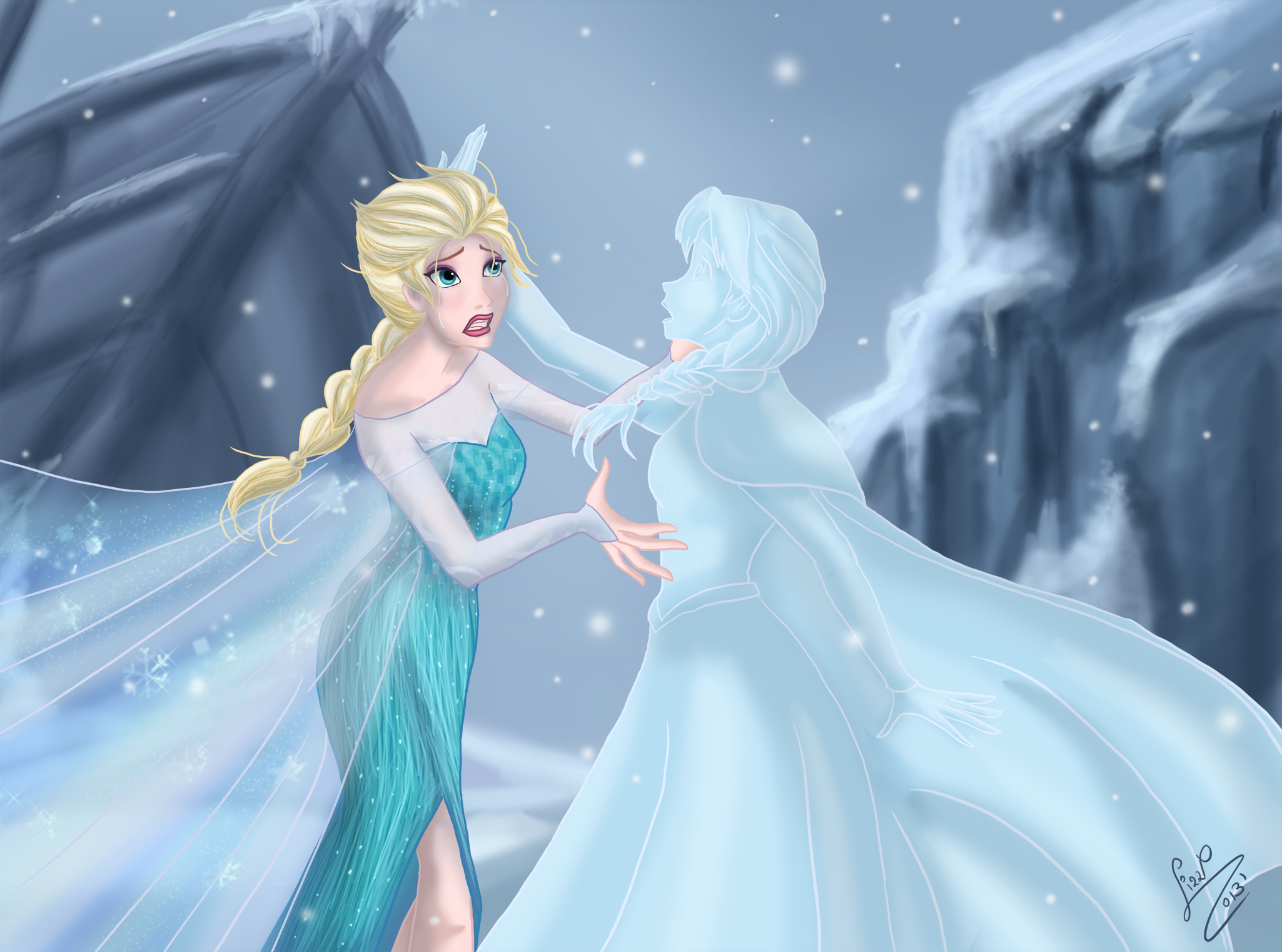 Elsa And Anna Backgrounds | PixelsTalk.Net