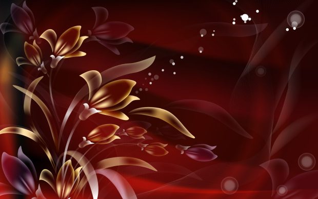 Abstract Flowers Wallpaper Widecreen.