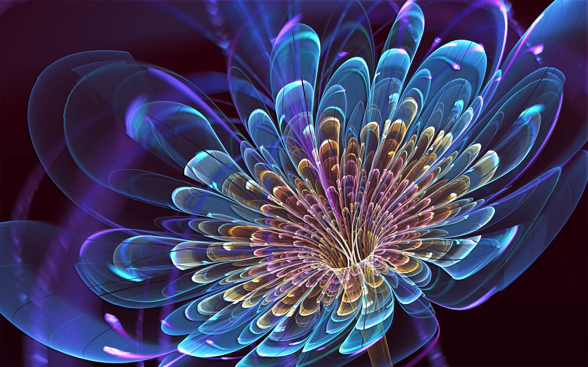 Wallpaper 3D Flower Hd Desktop | Wallpaper Background Gallery