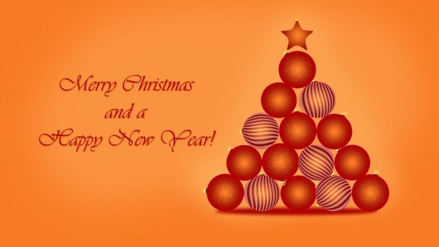 Merry Christmas and Happy New Year Wallpaper Free Download.