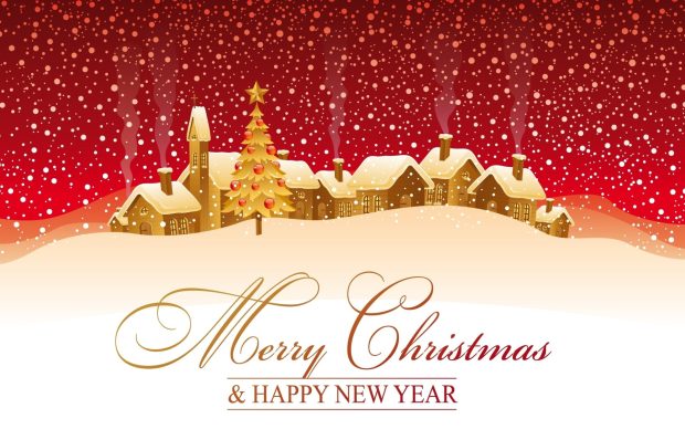 Merry Christmas and Happy New Year Wallpaper Widescreen.
