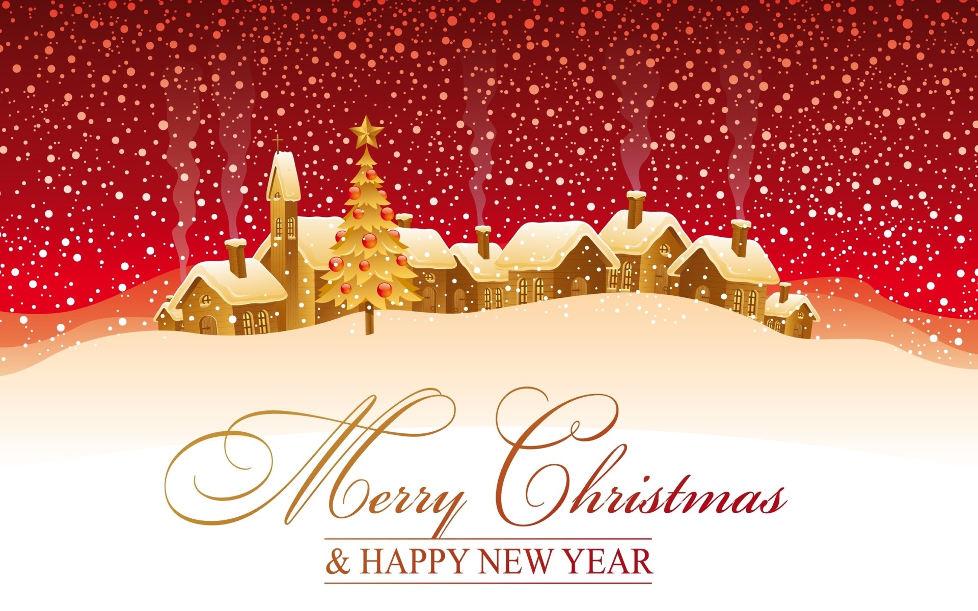 Merry Christmas And Happy New Year 2021 Red Background, 2021, Christmas,  Happy Background Image for Free Download