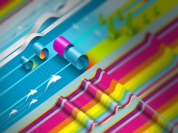 3D Colorful Creative design Wallpapers.