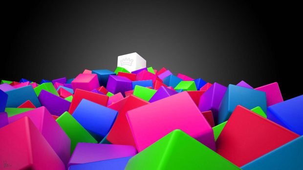 3D Colorful Squares Wallpapers.