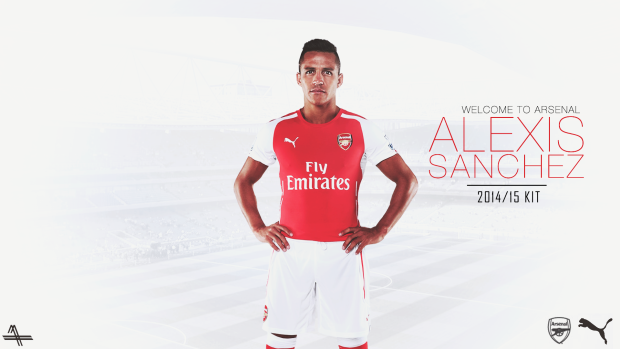 Alexis Sanchez Desktop Background by Yasin 618.