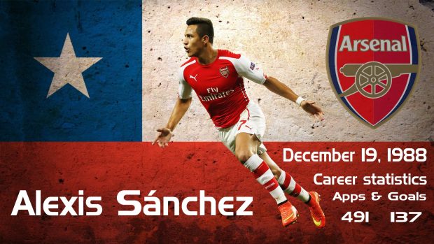 Alexis Sanchez HD Wallpaper.