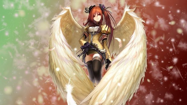 Anime Angel wings Wallpaper HD.