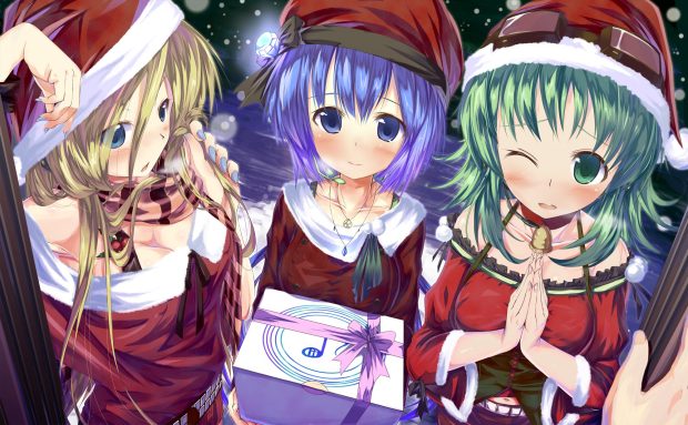 Anime Girl Christmas Wallpapers Free.