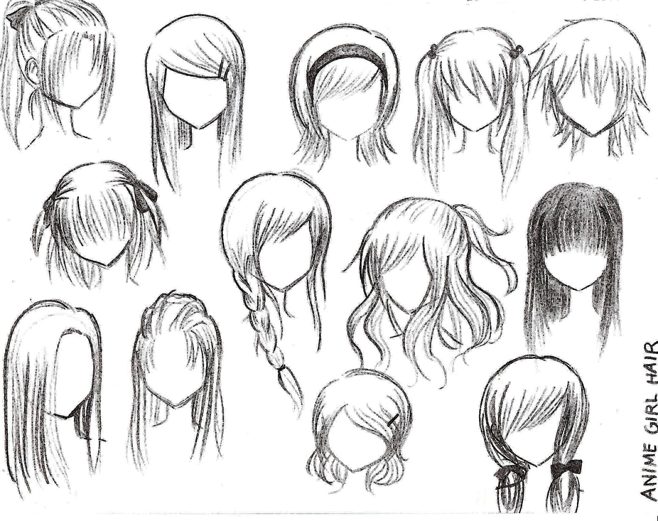 Hair styles- anime/manga girl by HaibaraAi2000 on DeviantArt