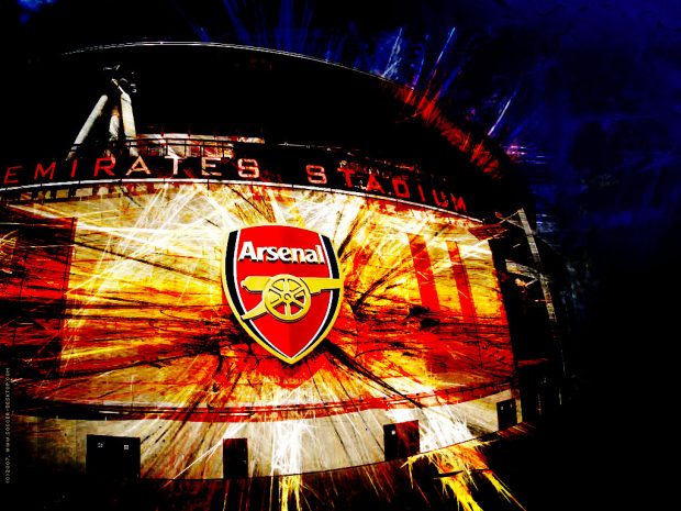 Arsenal Logo Emirates Stadium Wallpaper HD.