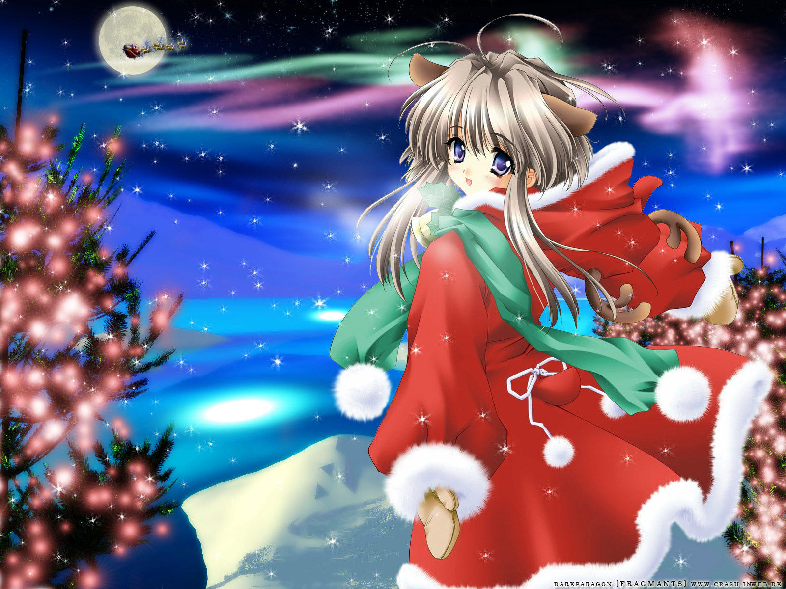 Cute Anime Girl Christmas Wallpapers HD | PixelsTalk.Net