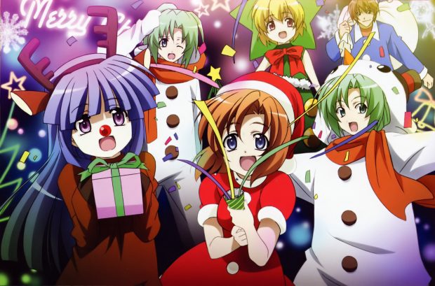Christmas Cute Anime Wallpapers.