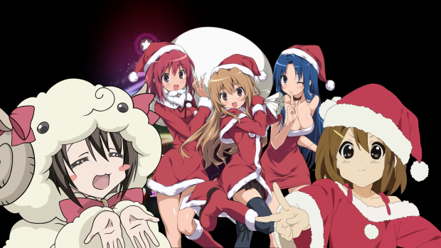 Cute Anime Christmas Wallpapers.