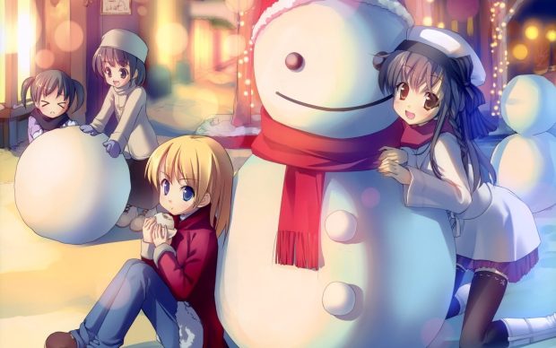 Cute Anime Christmas Wallpapers HD.