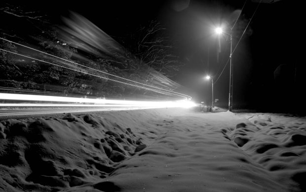 Download Beautiful Winter Night Photo.