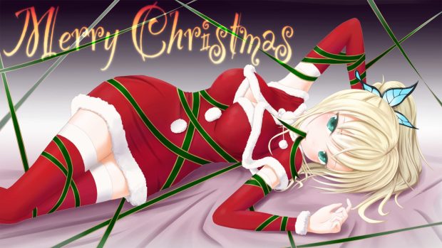 Download Free Anime Girl Christmas Images.