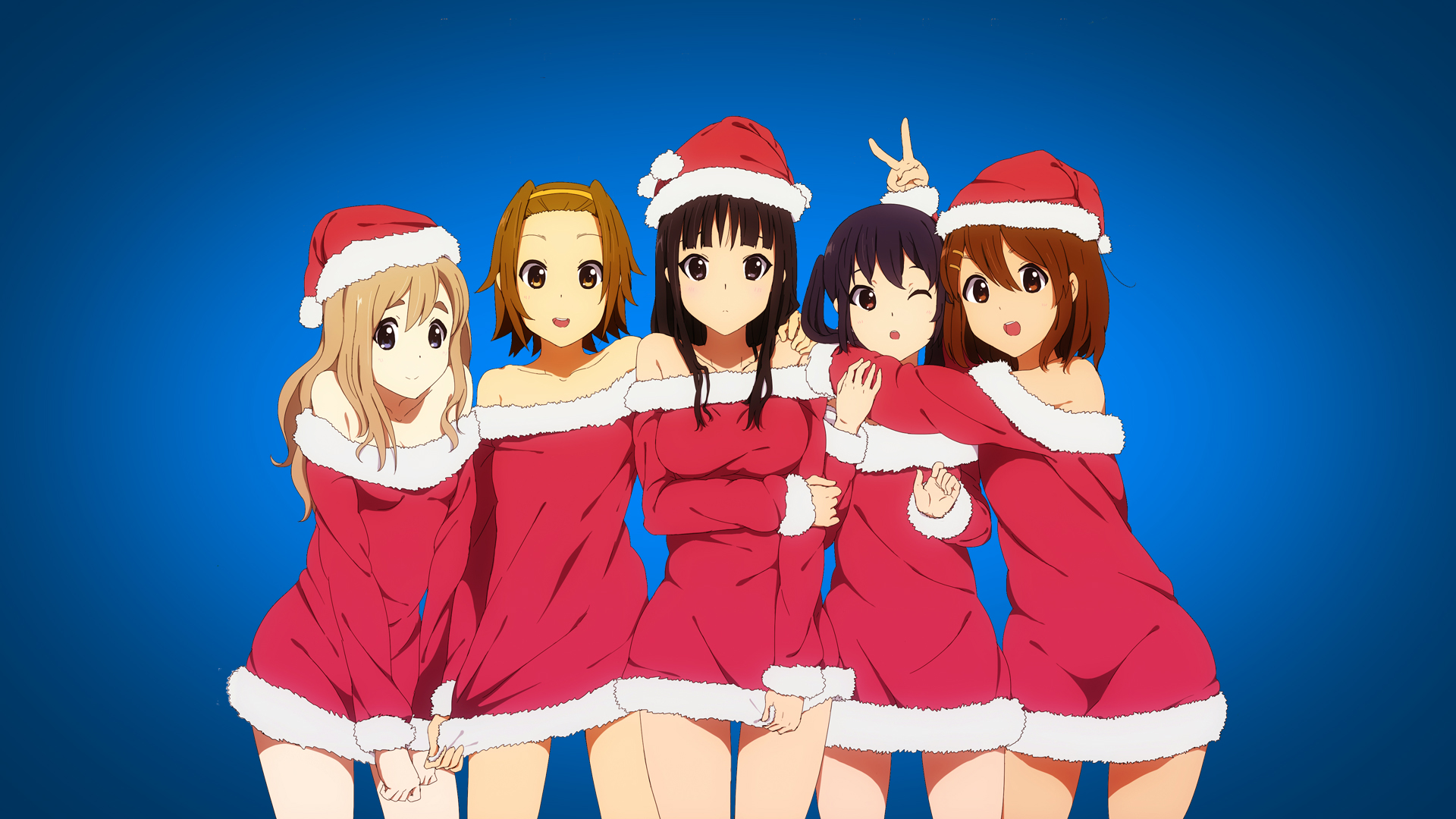 Cute Anime Girl Christmas Wallpapers Hd Pixelstalk Net