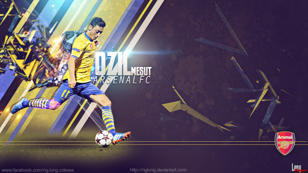 Mesut Ozil Wallpaper 1366x768 by nglong