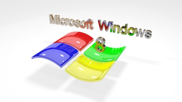 Microsoft Windows 8 Art Logo HD Wallpaper.