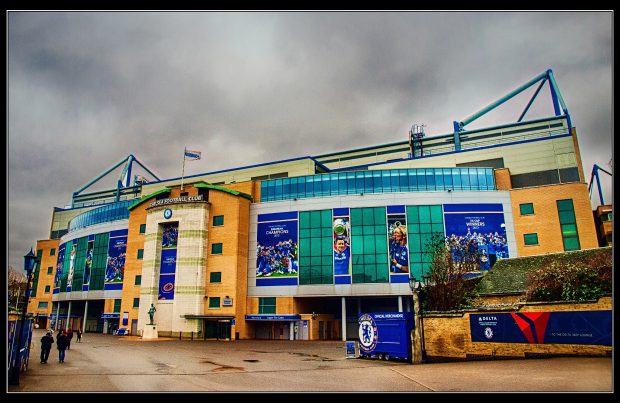 The new Stamford Bridge West Stand exterior