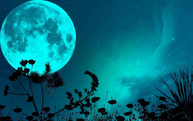 Amazing blue moon
