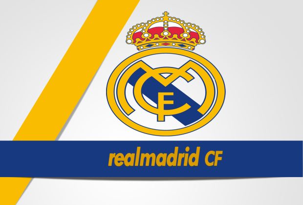 Real Madrid CF Logo HD Wallpaper.