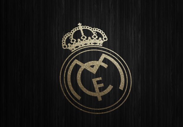 Real Madrid Gold Logo Wallpaper HD.