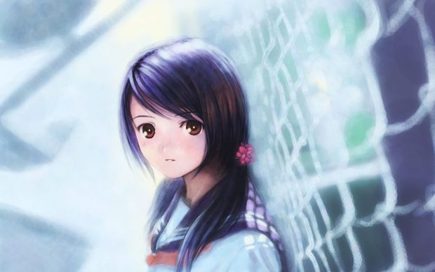 Cute Anime Girl Wallpaper HD Free.