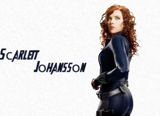 Scarlett Johansson HD Wallpaper in black