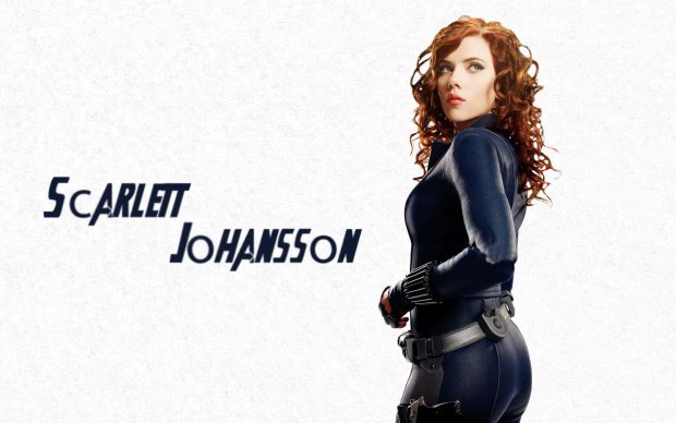 Scarlett Johansson HD Wallpaper in black