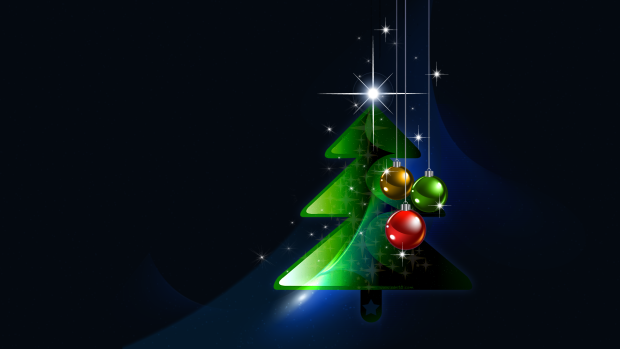 Merry christmas and happy new year tree wallpaper