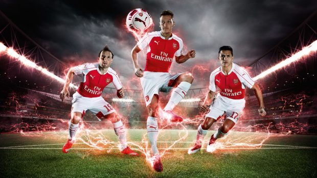 Arsenal Wallpaper Ozil Carzola Sanchez.