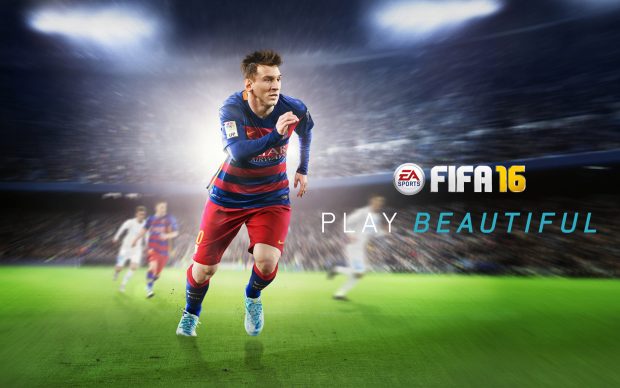 FIFA 16 Game Poster Lionel Messi Play Beautiful Wallpapers