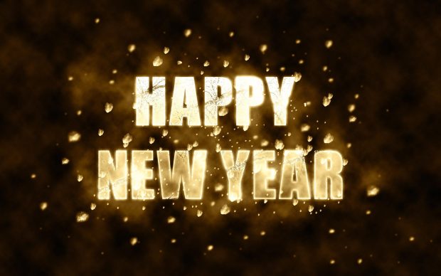 Happy New Year Gold Wallpaper HD