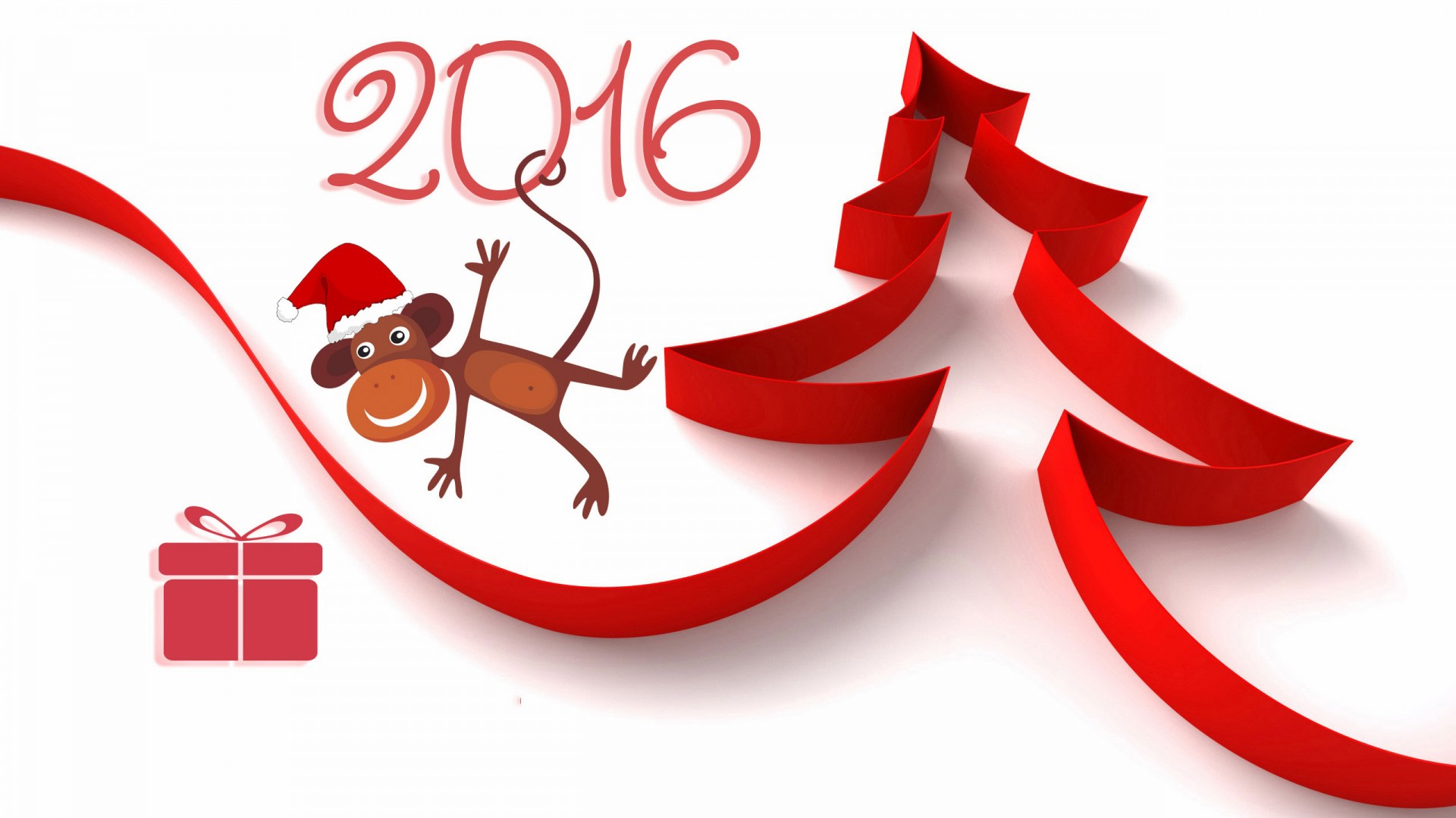 Merry Christmas Desktop Wallpaper Red 2016.