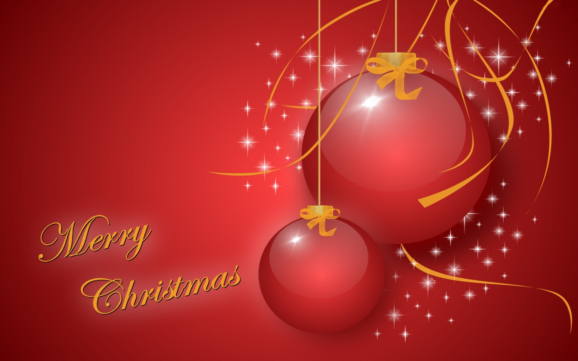 Merry Christmas HD Wallpaper Red 2016.