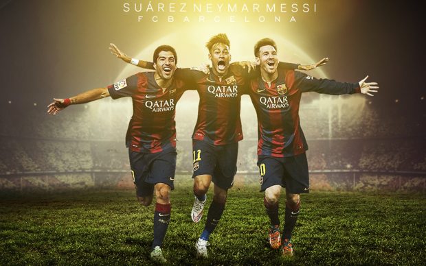 FC Barcelona Neymar Messi Suarez wallpaper