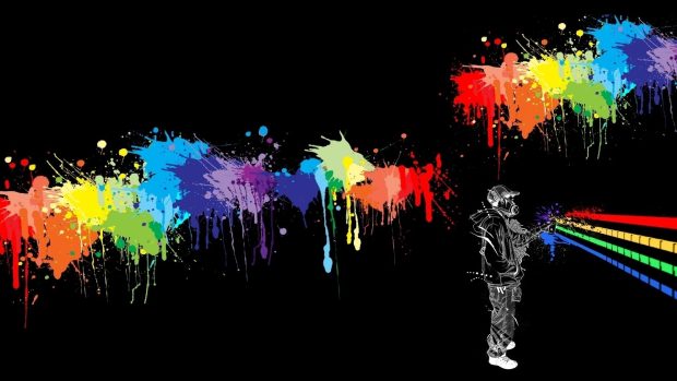Abstract cool graffiti wallpaper with splach paint color street art background hd