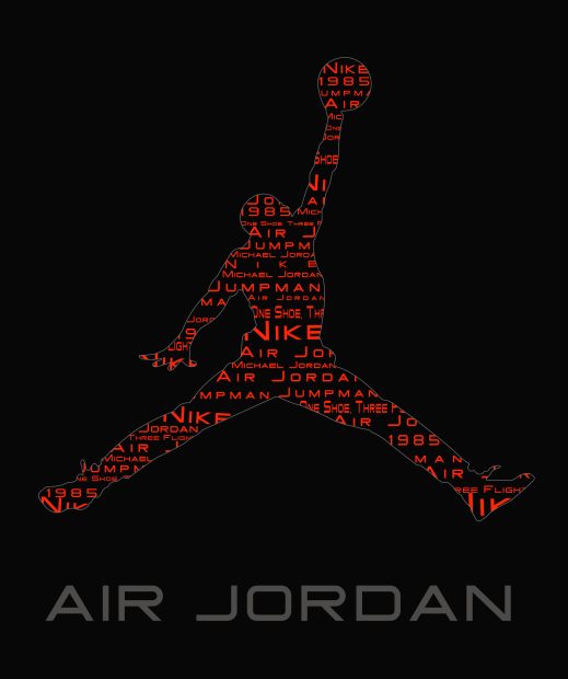 black and red jordan logo