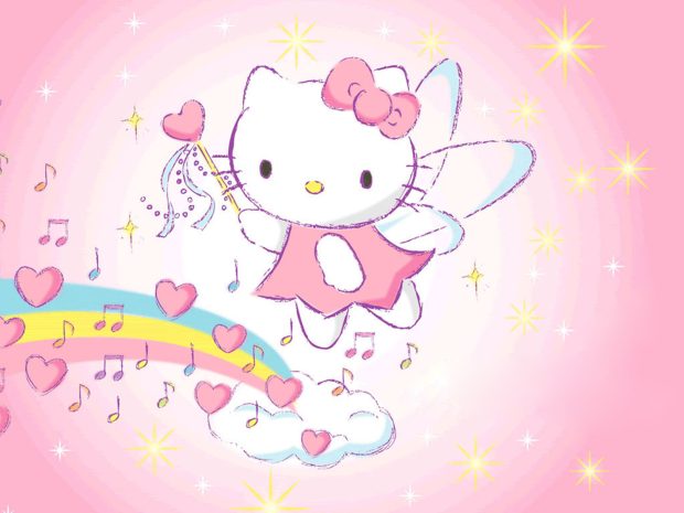 Angel Hello Kitty Background Desktop.