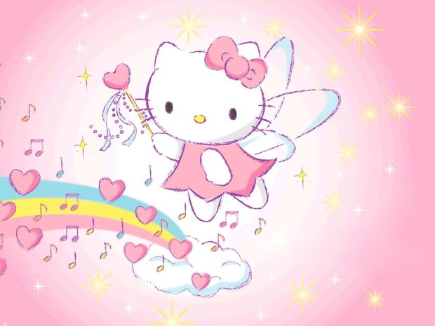 Angel Hello Kitty Background Desktop.